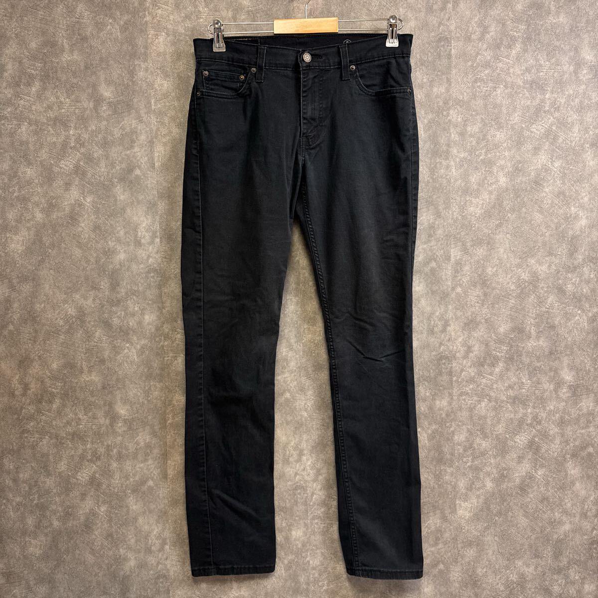 Levi’s 511 ブラック スリムフィット コットンパンツ W30 L34 リーバイス 黒 拍卖