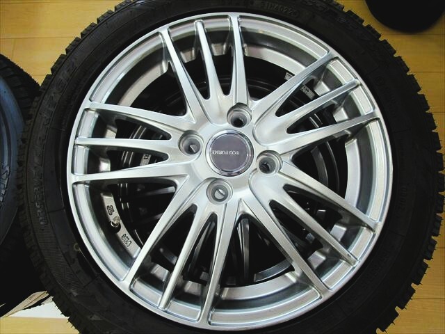 送料無料 未使用品 スタッドレス 165/55R15 TOYO GIZ BSエコフォルムSE18新品アルミ 15×4.5J+48 100×4穴 4本セット拍卖
