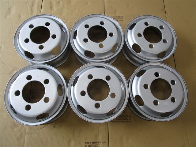 送料無料 ダイナ トヨエース デュトロ TOPY THB15×5J 5穴 両面再塗装 6本セット拍卖