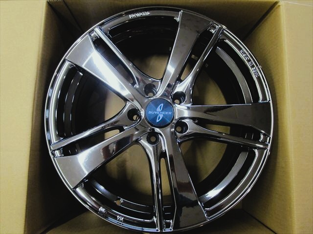 未使用品 日本製 サヴェンサー AW5S BC ブライトクローム 18×8J+40 114.3×5穴 4本セット クラウン等拍卖