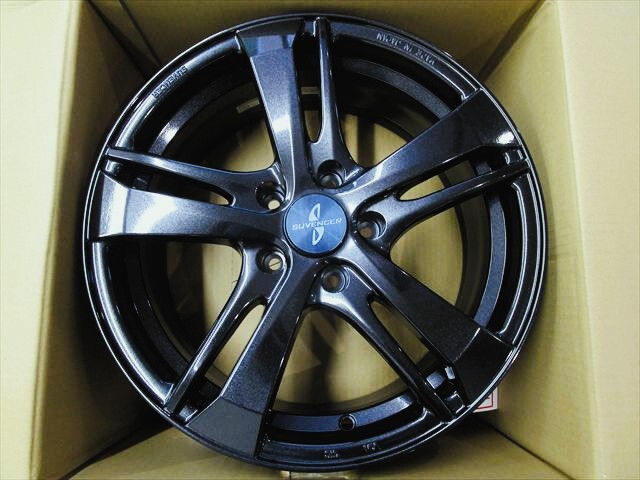未使用品 日本製 サヴェンサー AW5S CB クリスタルブラック 17×7J+40 114.3×5穴 4本セット拍卖