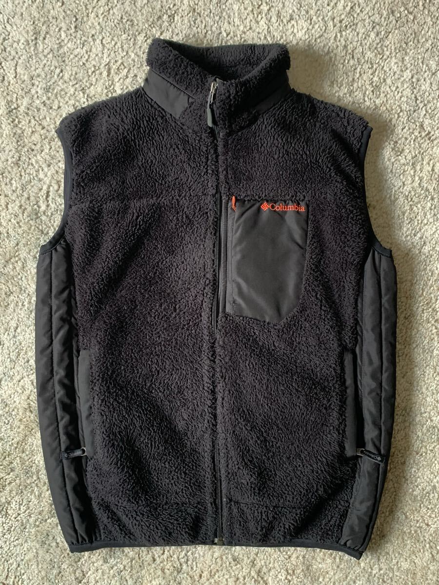 Columbia(コロンビア) フリースベスト メンズMサイズ ブラック 美品拍卖