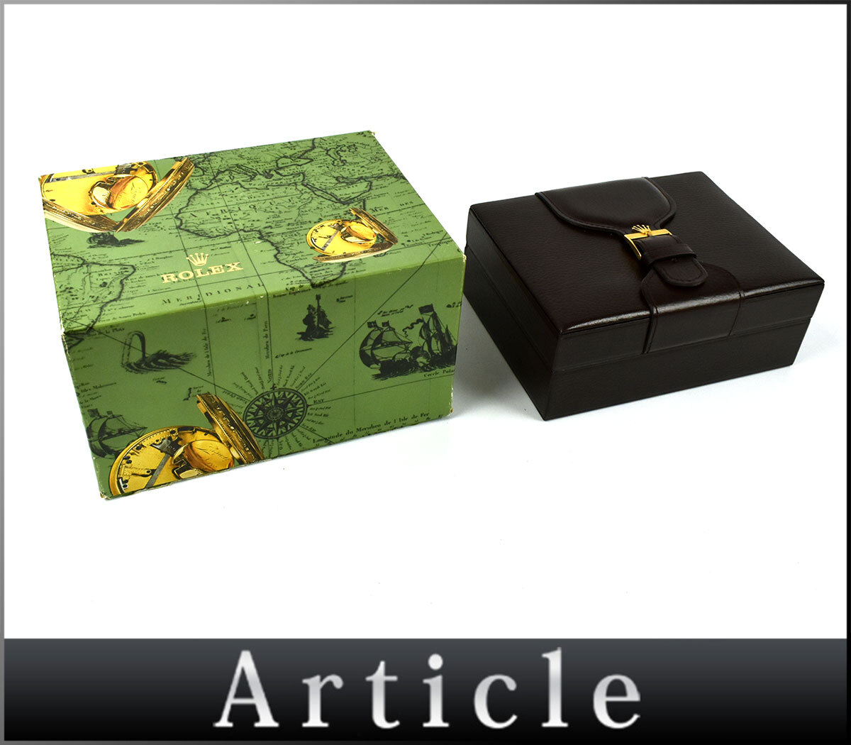 233035〇ROLEX ロレックス 腕時計用ケース 空き箱 箱・ケースのみ 71.00.71 純正 レザー ブラウン ボックス ウォッチケース/ G拍卖