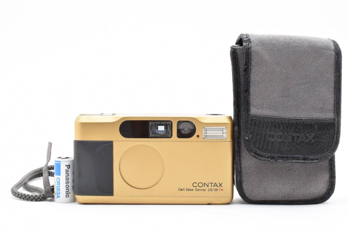 【美品 動作品】 CONTAX コンタックス T2 Titan チタン Gold ゴールド フィルムカメラ #25269拍卖