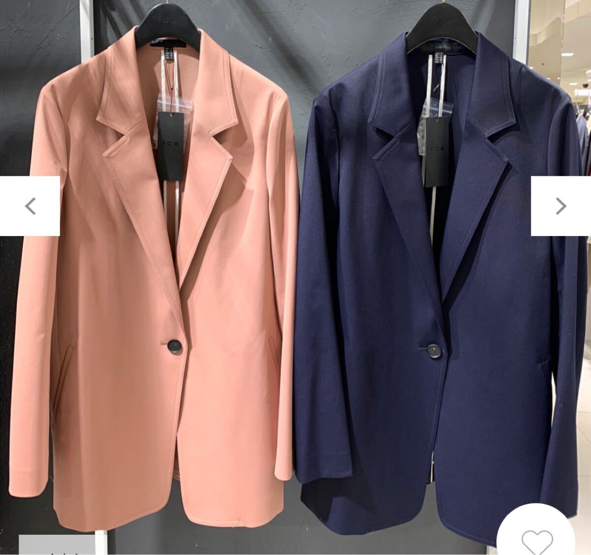 新品 icb 定価¥3万4100円 ロングジャケット ストレッチ素材拍卖