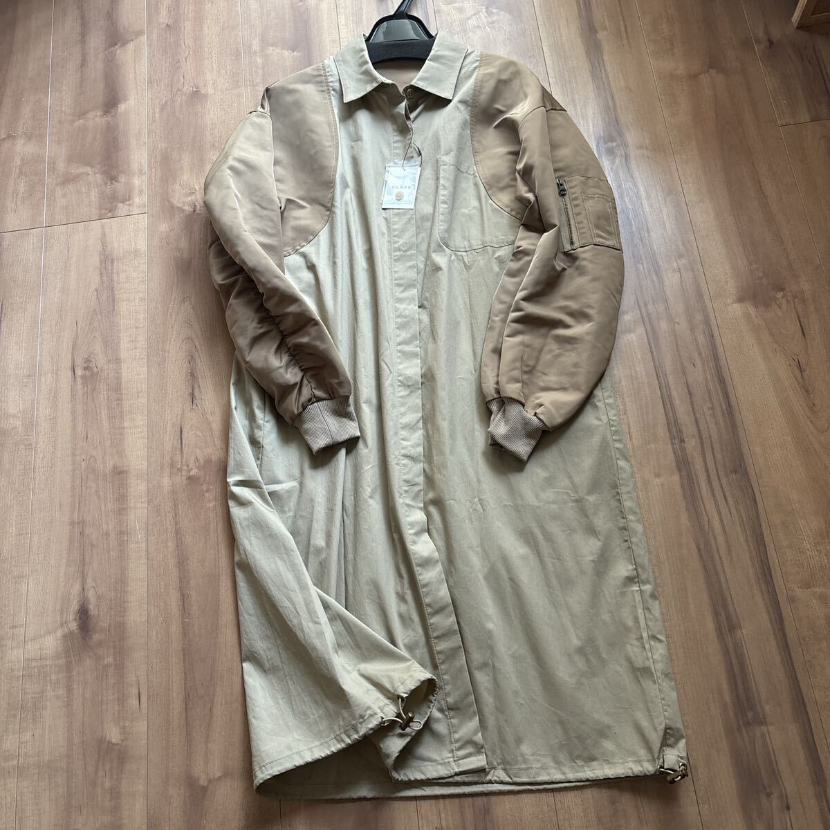 新品 clove 定価¥1万9900円 ロングコート スコットクラブ 異素材拍卖