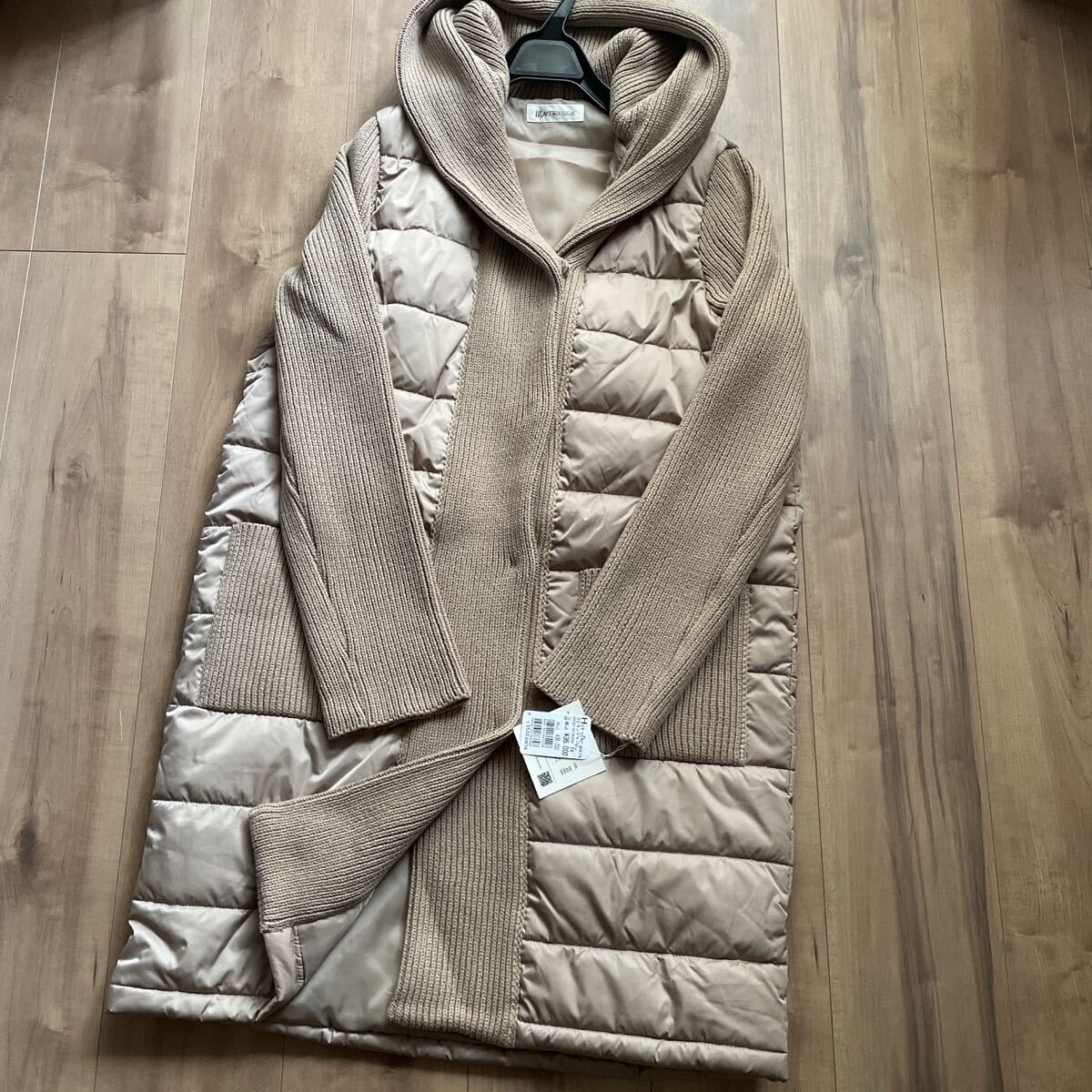 新品 メトリーゼ 定価¥3万6000円 スコットクラブ ロングコート 異素材拍卖