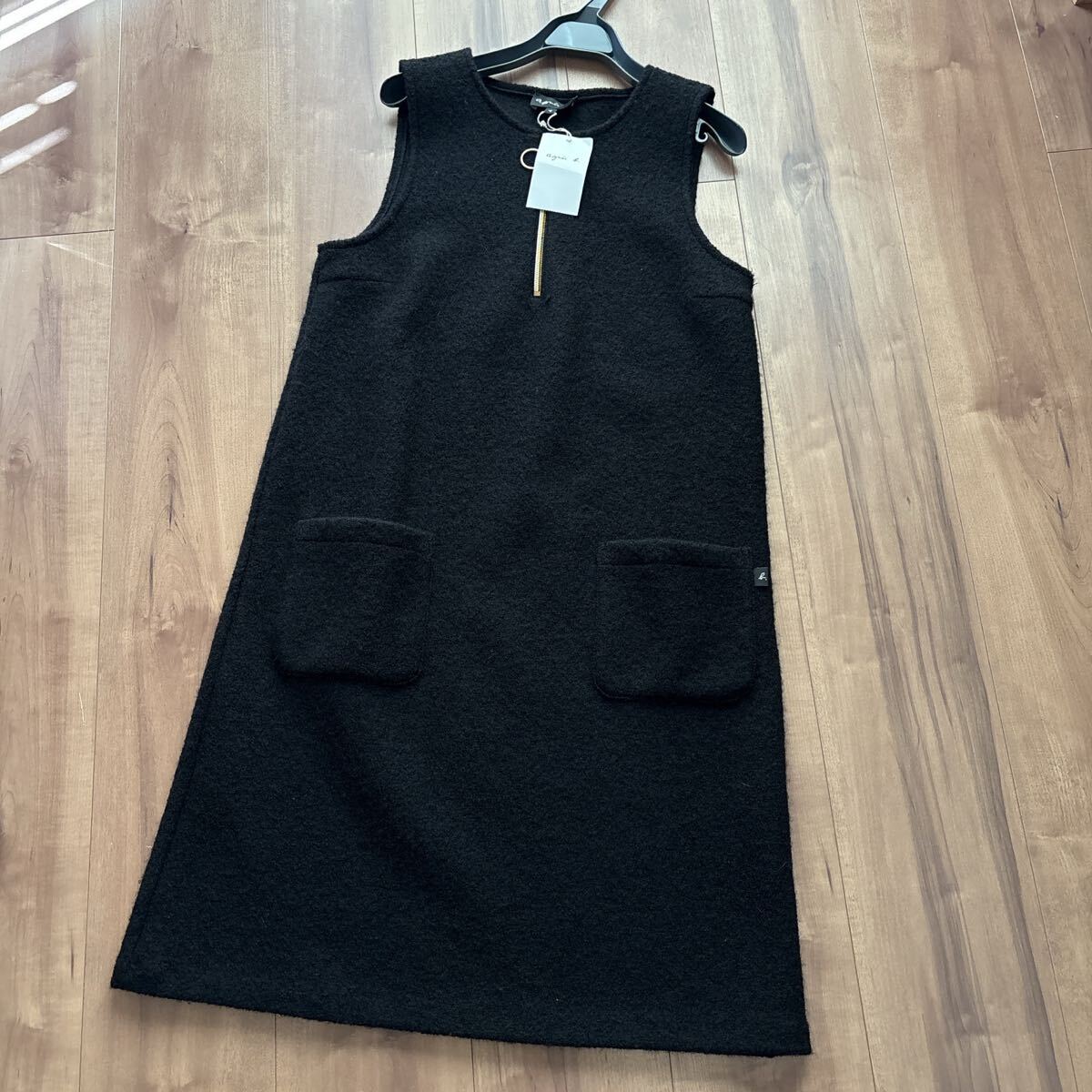 新品 アニエスベー 定価¥3万9600円 ウールワンピース拍卖