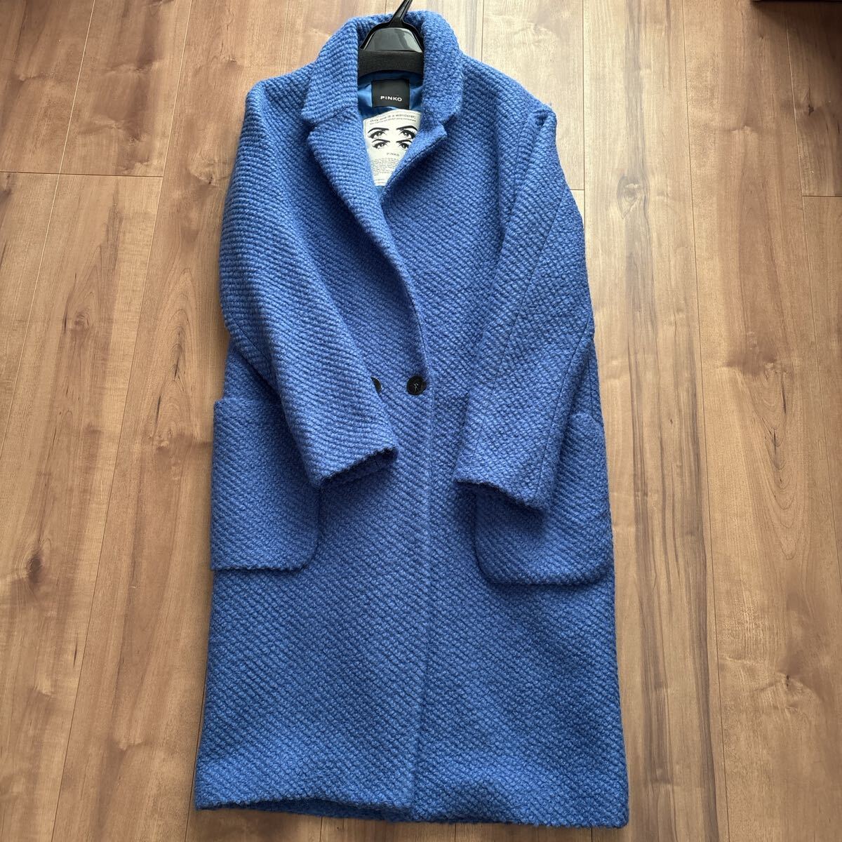 美品 PINKO ロングコート ブルー拍卖