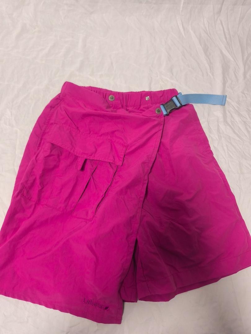 Lafuma ショートパンツ ナイロン ベルト付き ピンク レディース M拍卖