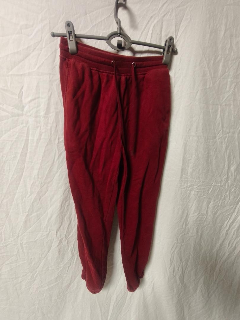 GU スウェットジョガーパンツ 赤 レディース S拍卖