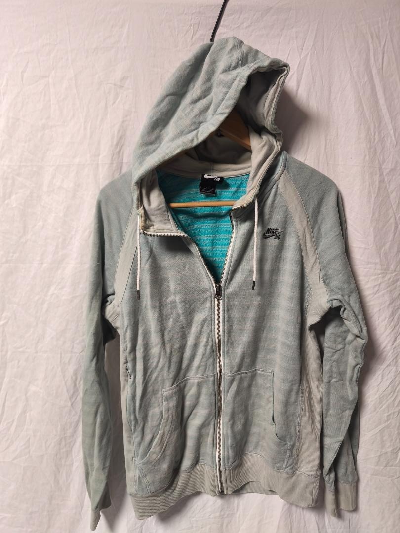 NIKE SB フルジップパーカー グレー スケート スウェット メンズ S拍卖