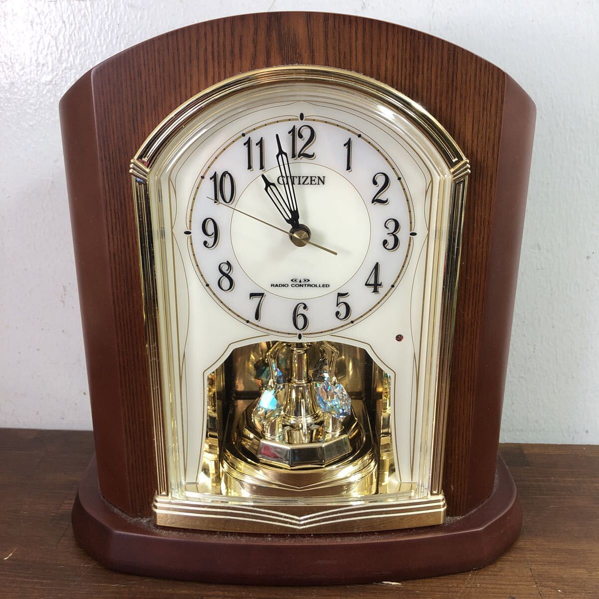 CITIZEN シチズンリズム時計 電波置き時計 4RY702-0拍卖