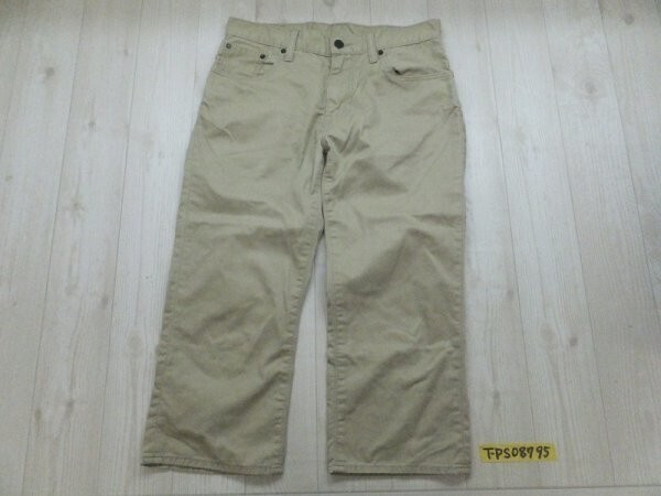 LEVI'S リーバイス 502 レディース チノクロップドパンツ W30 ベージュ拍卖