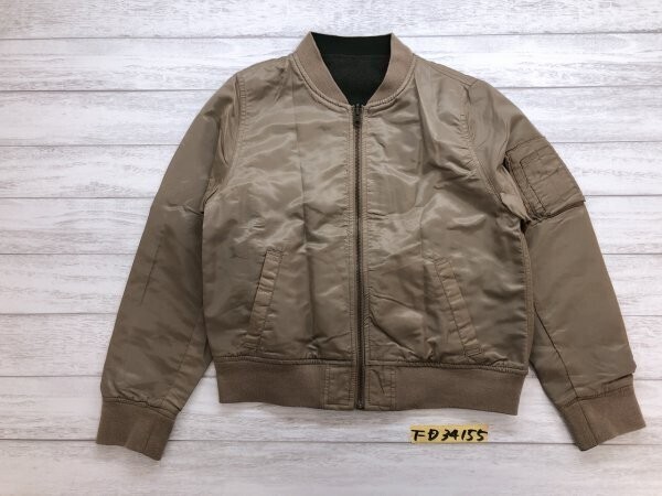 earth music&ecology アースミュージックアンドエコロジー レディース リバーシブル 表ナイロン ブルゾン ジャケット M ベージュカーキ拍卖