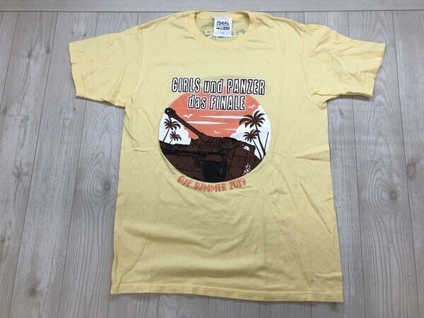 ガールズ&パンツァー 最終章 第2話 GIRLS und PANZER das FINALE ガルパンSUMMER GUP SUMMER 2019 半袖Tシャツ レディース 綿100% 黄色拍卖