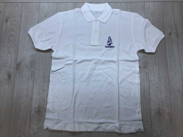 新品タグ付き 伝統芸能 能 狂言 ジャパントラディショナル 薪能 TAKIGINON 鹿の子 半袖ポロシャツ メンズ コットン100% L 白拍卖