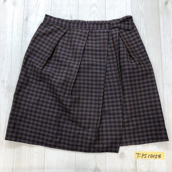 IENA イエナ レディース チェック ミニスカート 38 茶紫拍卖