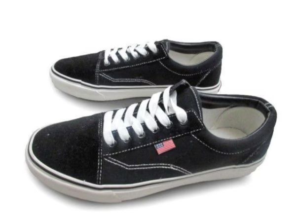 1円~L731新品AAAカジュアルローカットスニーカー26㌢黒♂拍卖