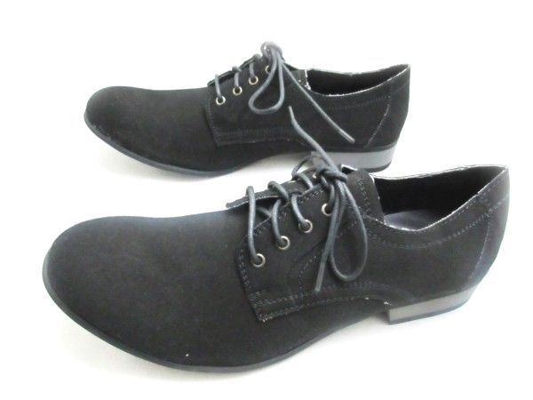 L854新品GENNAROカジュアルプレーントゥL⇒27㌢黒♂拍卖