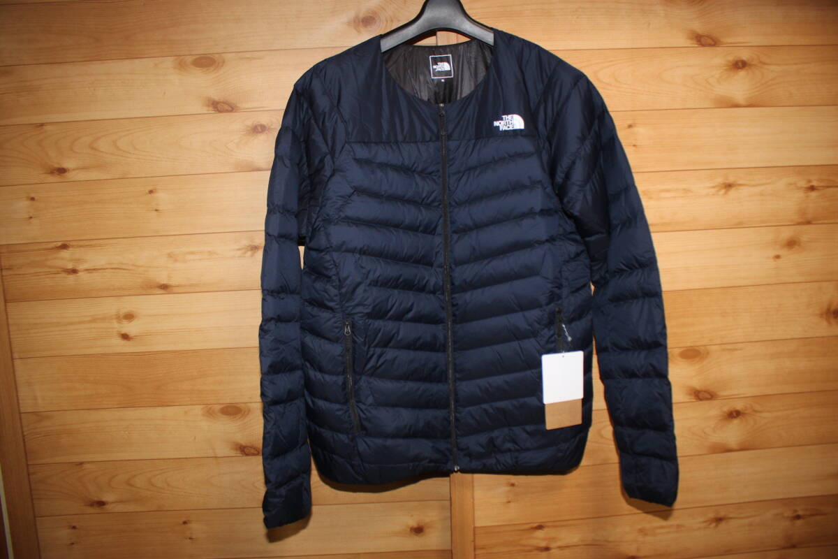 未使用 XL 紺 THE NORTH FACE ノースフェイス サンダーラウンドネックジャケット 軽量ダウンジャケット NY82313 送料無料拍卖