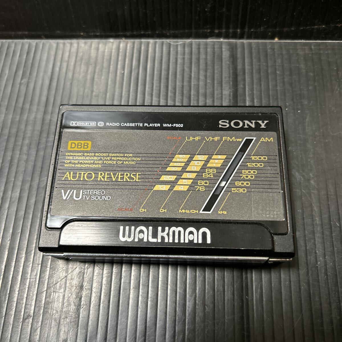 SONY ラジオカセットプレーヤー WM-F502 昭和レトロ ウォークマン拍卖