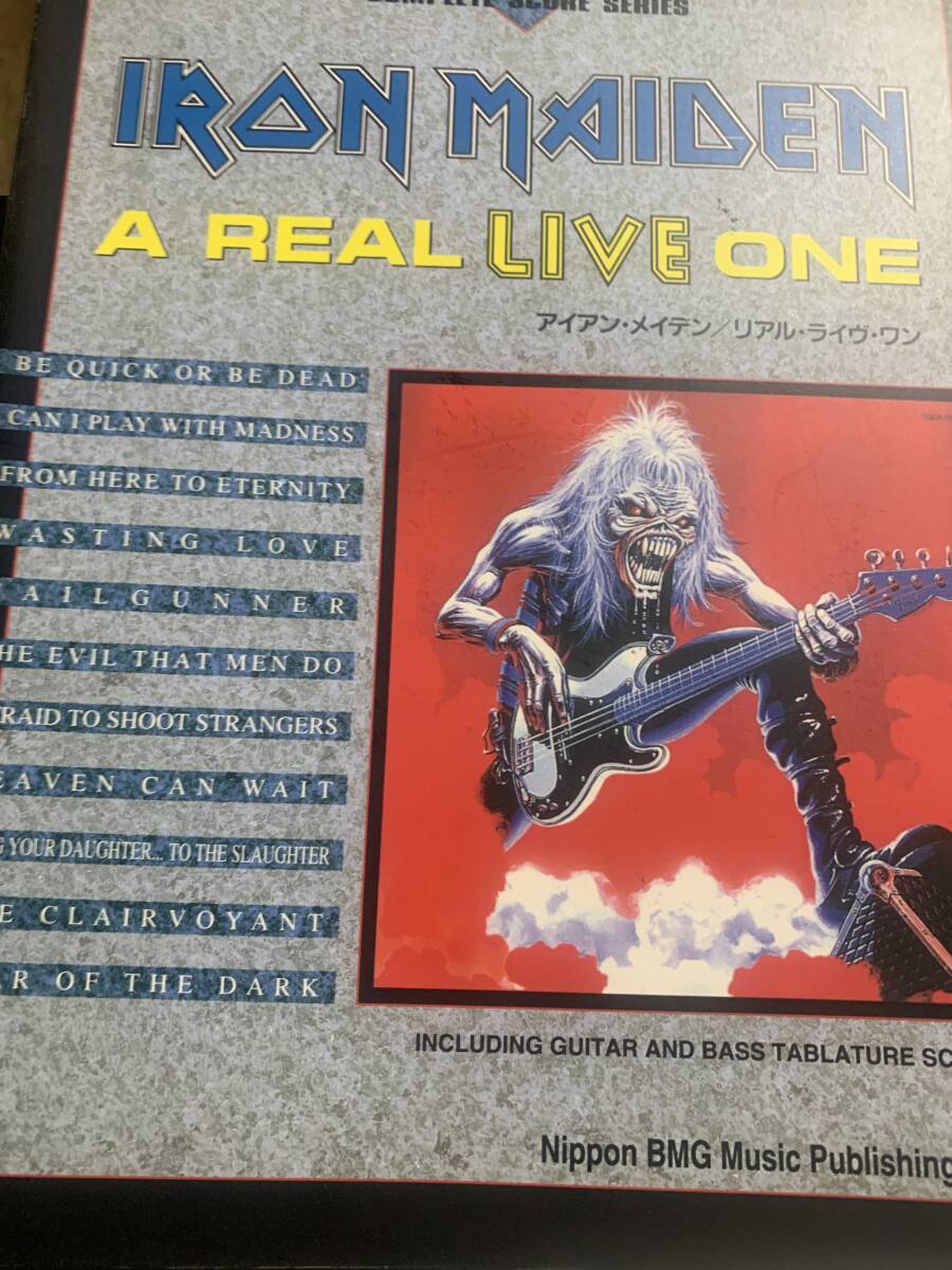 バンドスコア アイアンメイデンリアル ライブ ワンIron Maiden A Real Live Oneバンドスコア拍卖