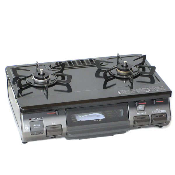 【中古】■■RT64JH6S2-GR 25年 Rinnai グリル付プロパン ガステーブル 右強 リンナイ■■拍卖