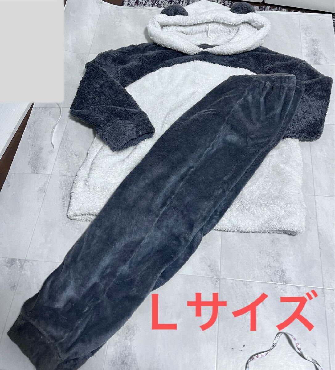GU マシュマロフィール ルームウェア パンダ セットアップ 上下セット Lサイズ ②拍卖