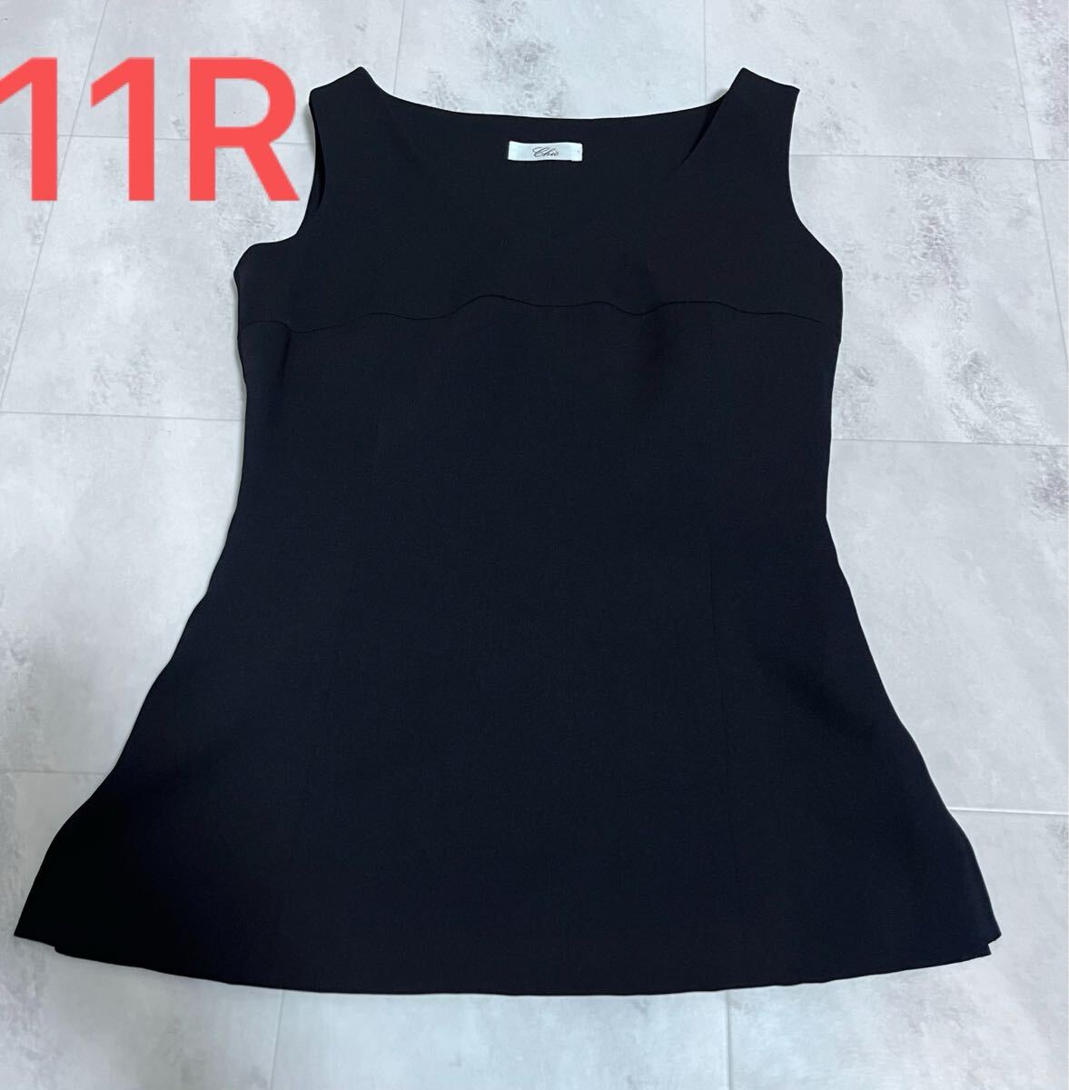 EHIC 冠婚葬祭 ノースリーブ 黒服 Vネック 11R Lサイズ相当 ジャケットインナー拍卖