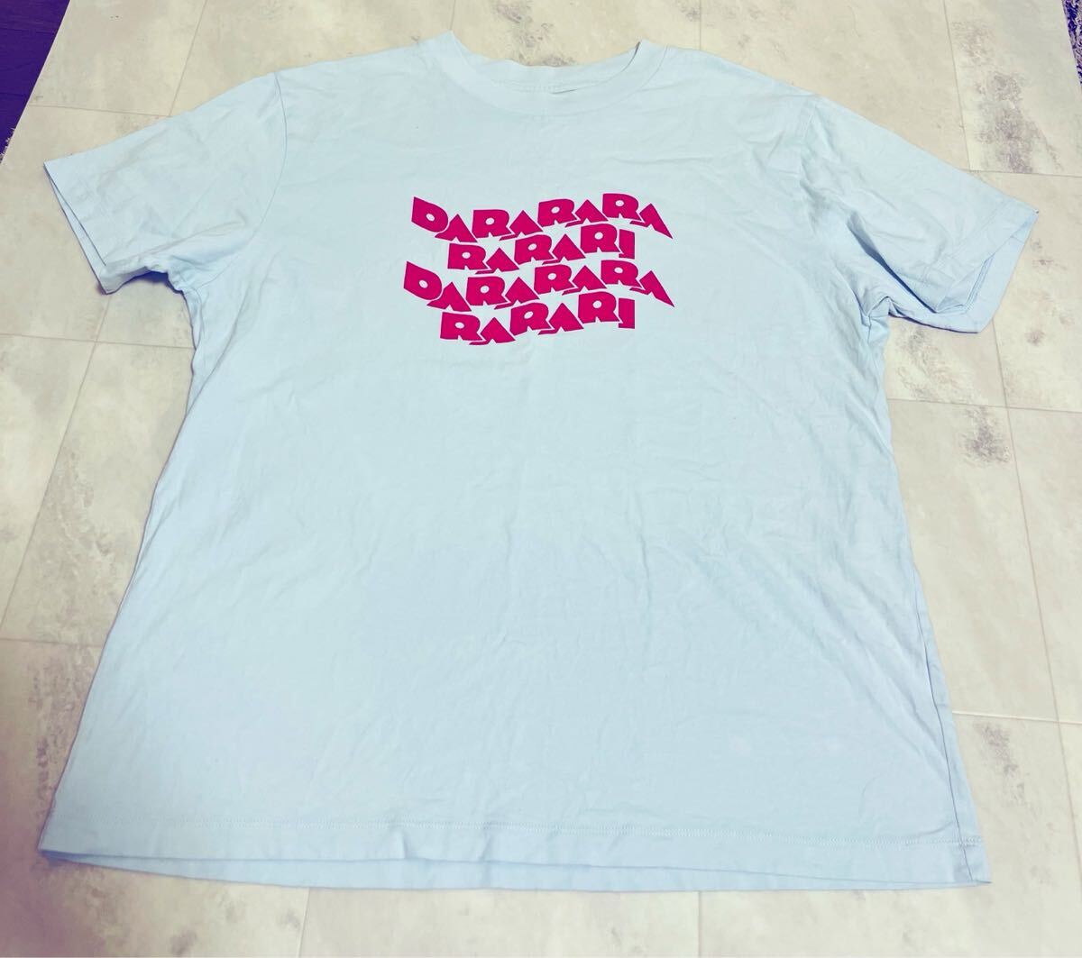 Lサイズ ユニクロ UNIQLO UT 綿100 ファインドユアトレジャー 半袖 Tシャツ レディース Light Blue拍卖