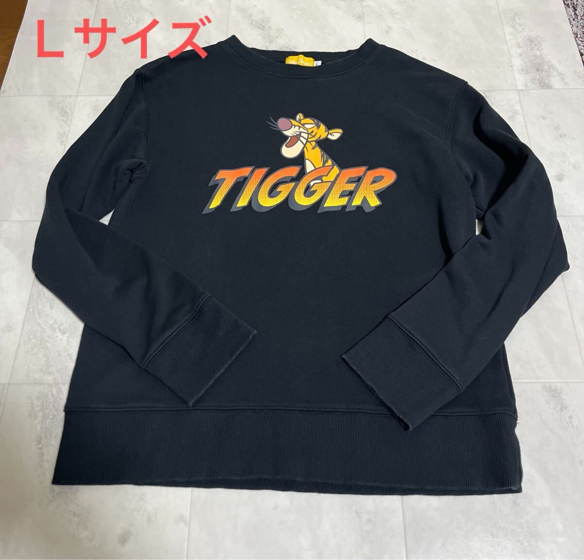 TOKYO DISNEY RESORT 東京ディズニーリゾート TDR ディズニーランド スウェット ティガージャンパー サイズL メンズ ブラック拍卖