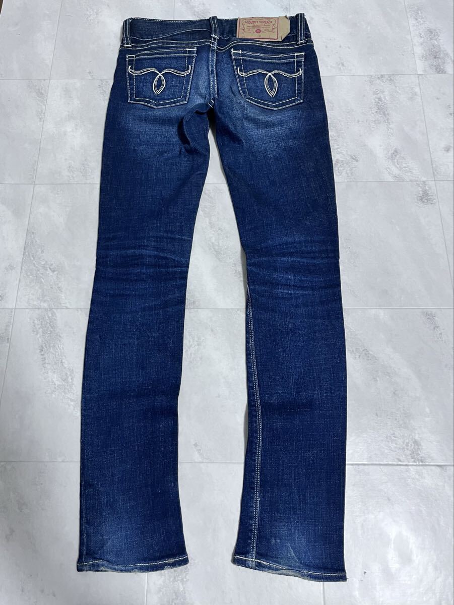 マウジー moussy デニムパンツ ジーパン スキニー ストレートパンツ サイズ 24 ジーパン デニム拍卖