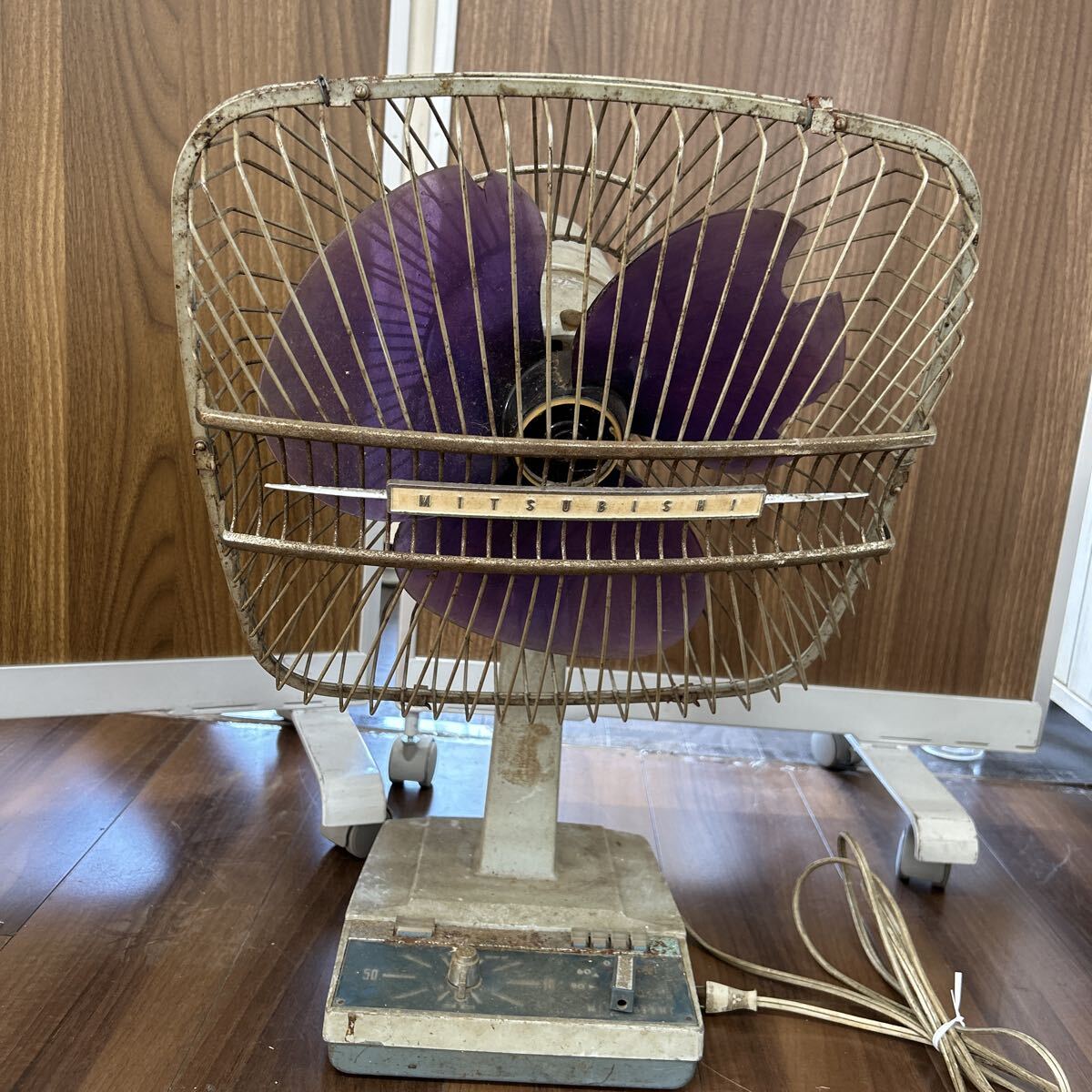 通電OK ジャンク 三菱 MITSUBISHI A.C.ELECTRIC FAN 100V 30cm 扇風機 レトロ扇風機 102998r拍卖