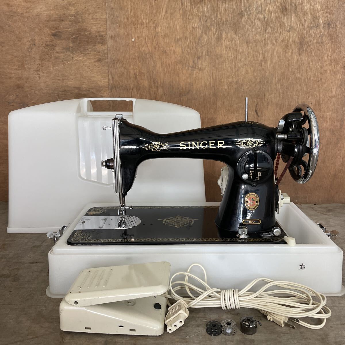 SINGER シンガー 15U ミシン ハンドクラフト アンティーク アンティークミシン 昭和レトロ 手工芸 レトロ 裁縫 手芸 現状拍卖