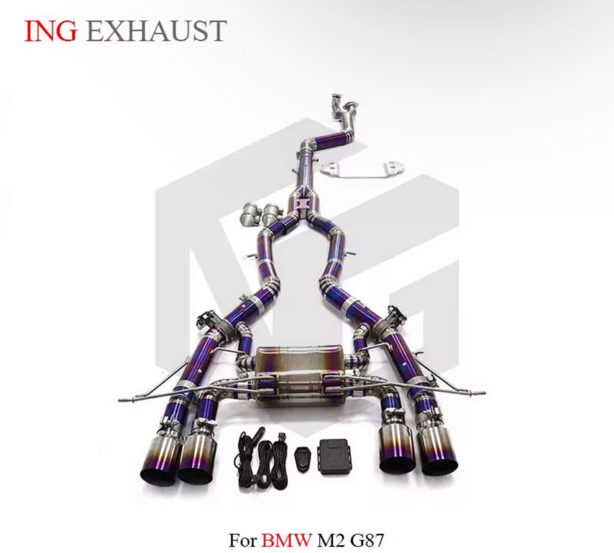 ★ING★ G87 M2 可変バルブ マフラー エキゾースト カスタム エアロ パーツ ダウンパイプ ステンレス カーボンチップ BMW コンペティション拍卖
