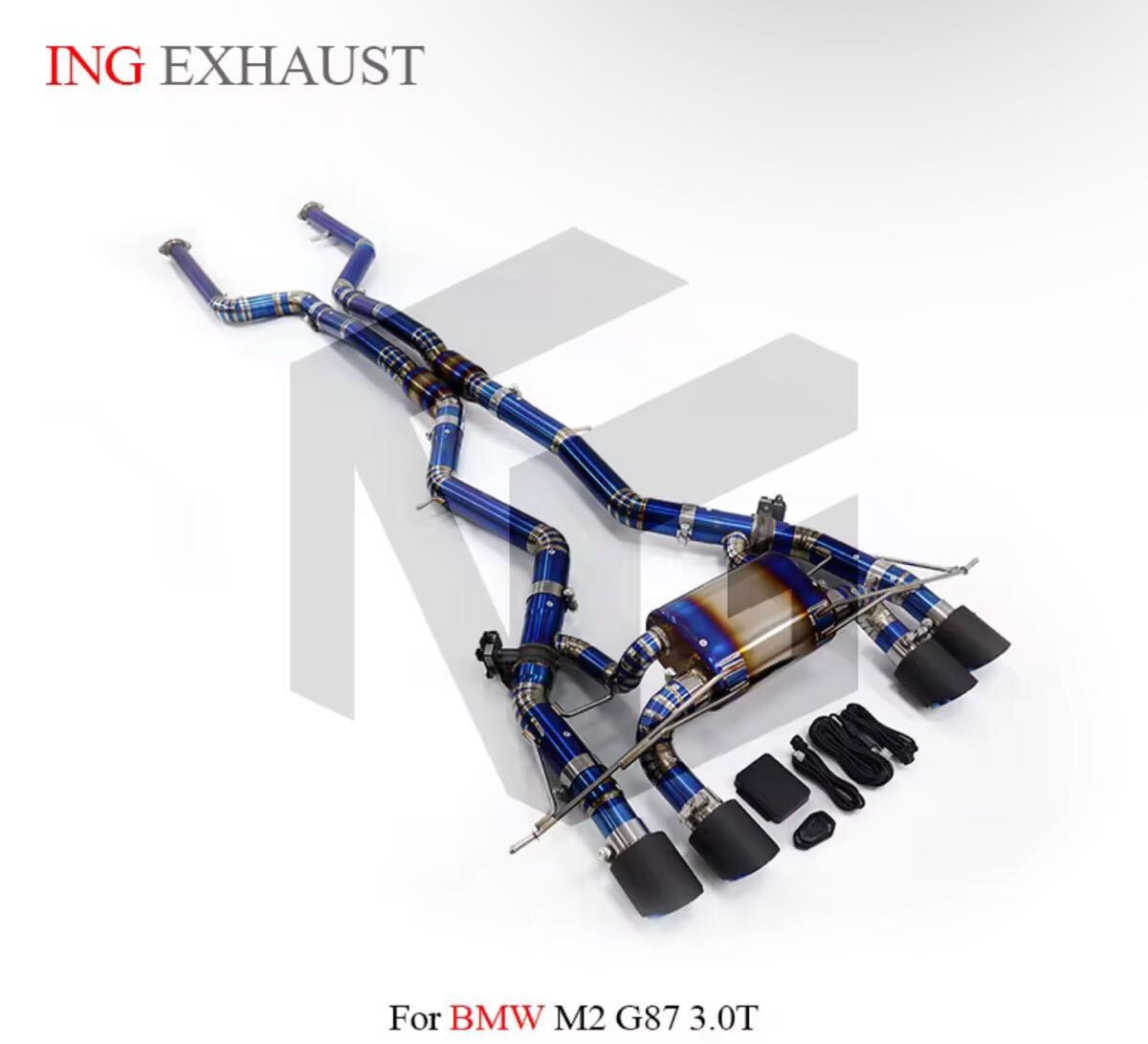 ★ING★ G87 M2 可変バルブ マフラー エキゾースト カスタム エアロ パーツ ダウンパイプ チタン カーボンチップ BMW コンペティション拍卖