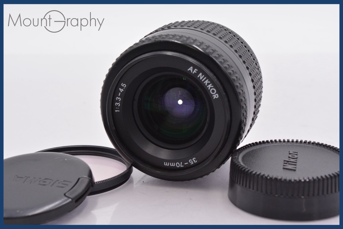 ★極上美品★ ニコン Nikon AF NIKKOR 35-70mm F3.3-4.5 前後キャップ&レンズフィルター付 ★完動★同梱可 #am219拍卖