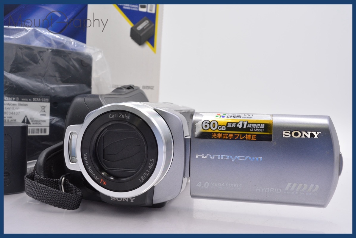 ★極上美品★ ソニー SONY HANDYCAM DCR-SR220 15x 元箱、バッテリー付属 ★完動★同梱可 #mj4997拍卖