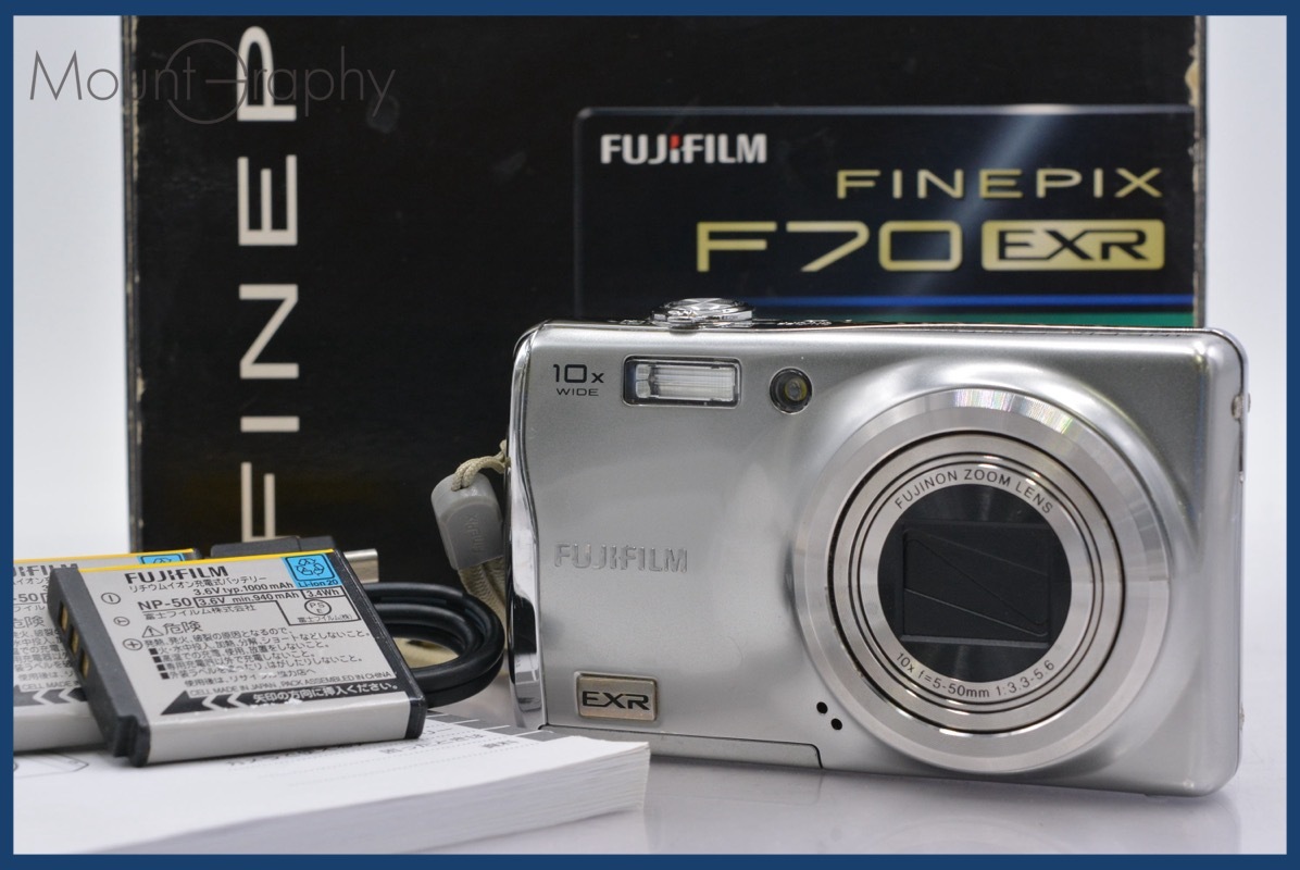 ★極上美品★ 富士フィルム FUJIFILM FinePix F70 EXR 10x 元箱、バッテリーx2、取扱説明書付属 ★完動★同梱可 #mj5694拍卖