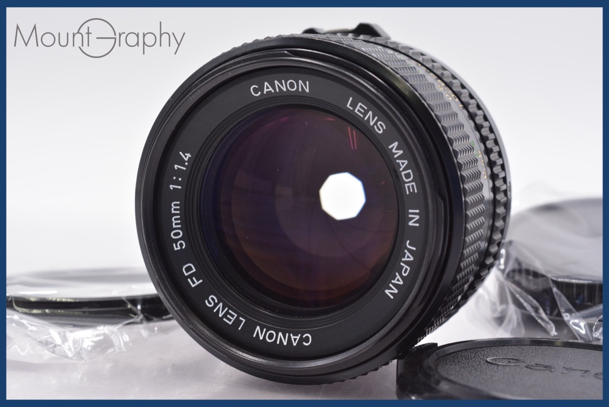 ★良品★ キヤノン Canon NEW FD 50mm F1.4 前後キャップ&レンズフィルター付 ★完動★同梱可 #mj5392拍卖