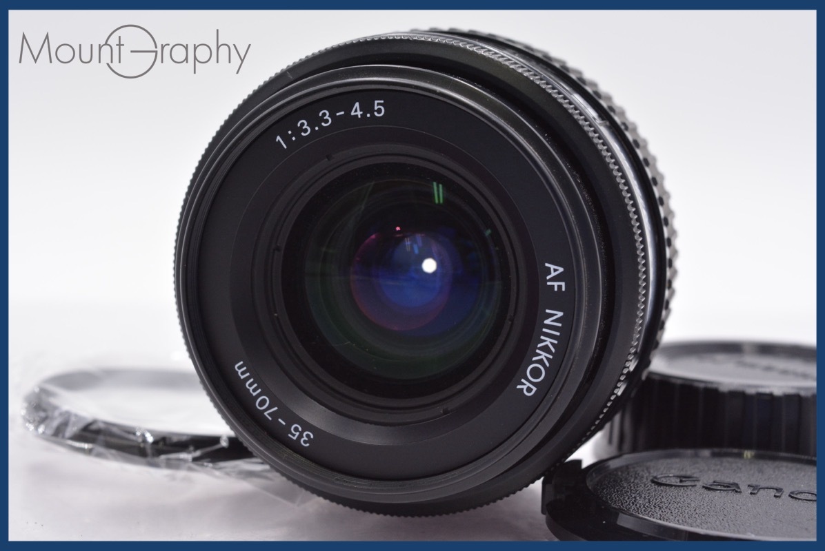 ★良品★ ニコン Nikon AF NIKKOR 35-70mm F3.3-4.5 前後キャップ&レンズフィルター付 ★完動★同梱可 #yk5201拍卖