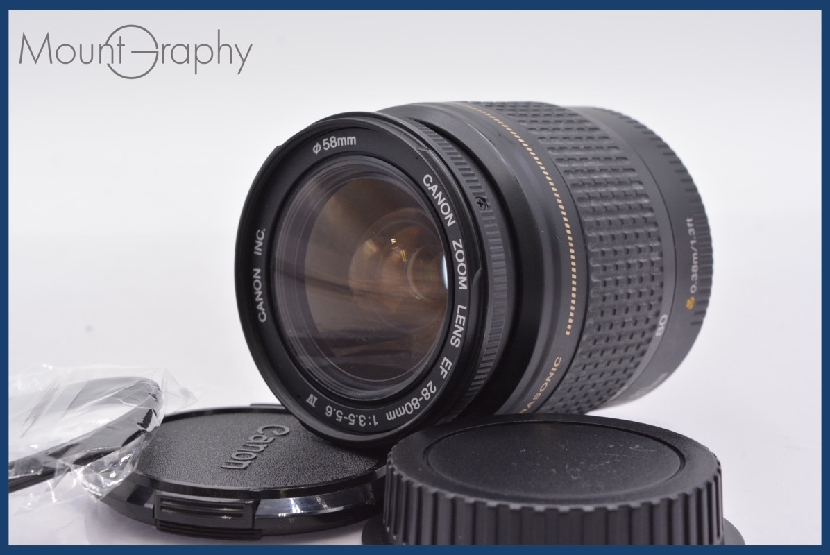 ★極上美品★ キヤノン Canon EF 28-80mm F3.5-5.6 IV USM 前後キャップ&レンズフィルター付 ★完動★同梱可 #am240拍卖