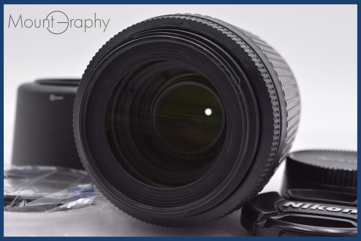 ★良品★ ニコン Nikon AF-S NIKKOR DX 55-200mm F4-5.6 G ED VR 前後キャップ&レンズフィルター、レンズフード付 ★完動★同梱可 #am393拍卖