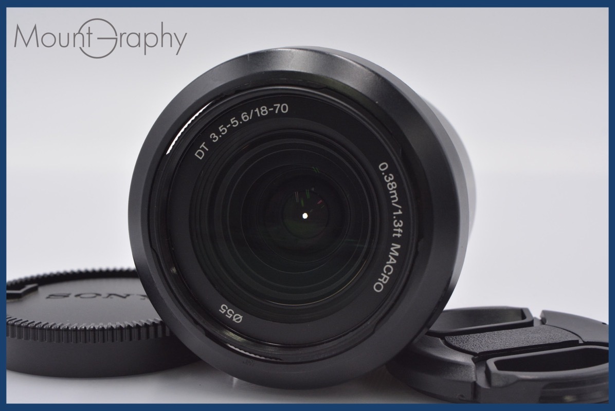 ★極上美品★ ソニー SONY DT 18-70mm F3.5-5.6 MACRO 前後キャップ、レンズフード付 ★完動★同梱可 #yk4806拍卖