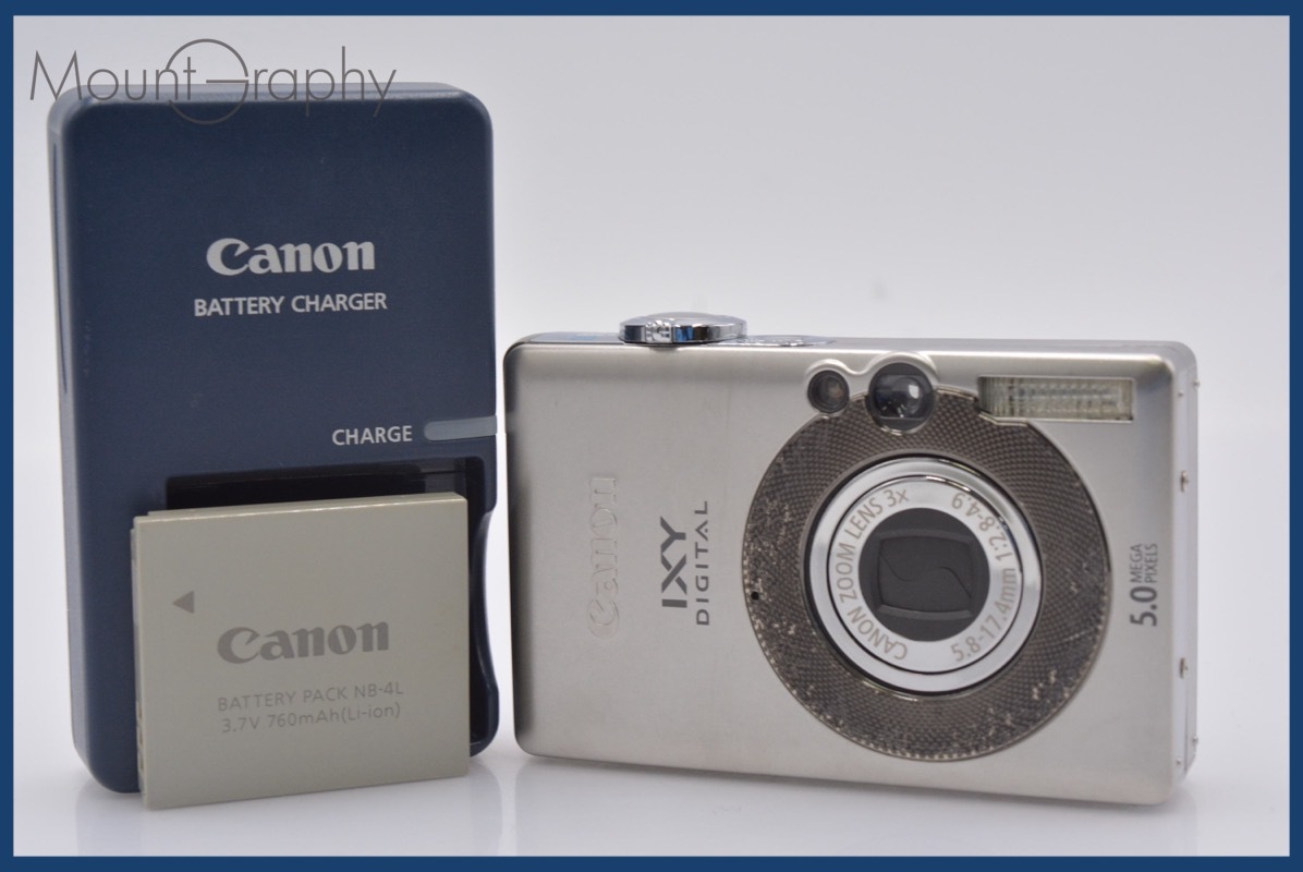 ★極上美品★ キヤノン Canon IXY DIGITAL 55 3x バッテリー、充電器付属 ★完動★同梱可 #mj4870拍卖