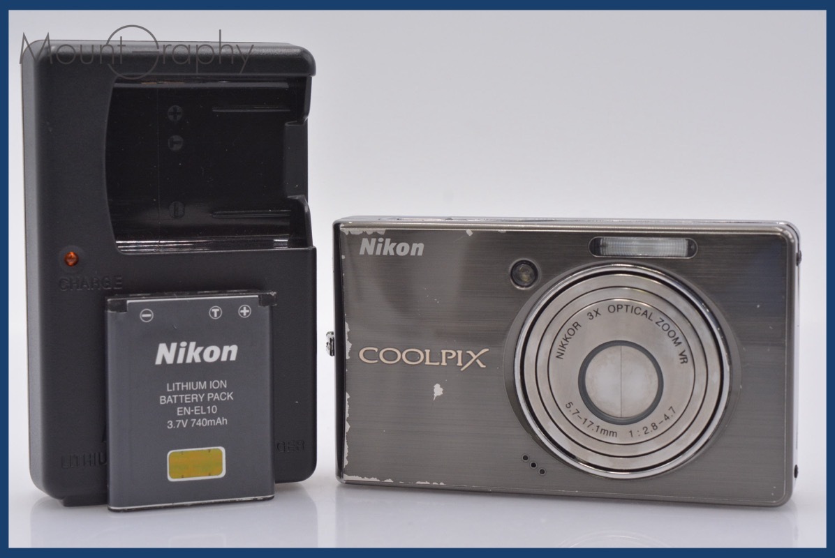 ★極上美品★ ニコン Nikon COOLPIX S510 3x バッテリー、充電器付属 ★完動★同梱可 #mj4819拍卖