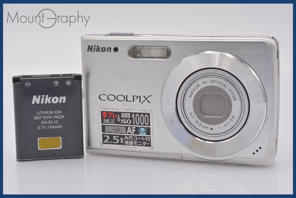 ★極上美品★ ニコン Nikon COOLPIX S200 3x バッテリー付属 ★完動★同梱可 #mj4830拍卖