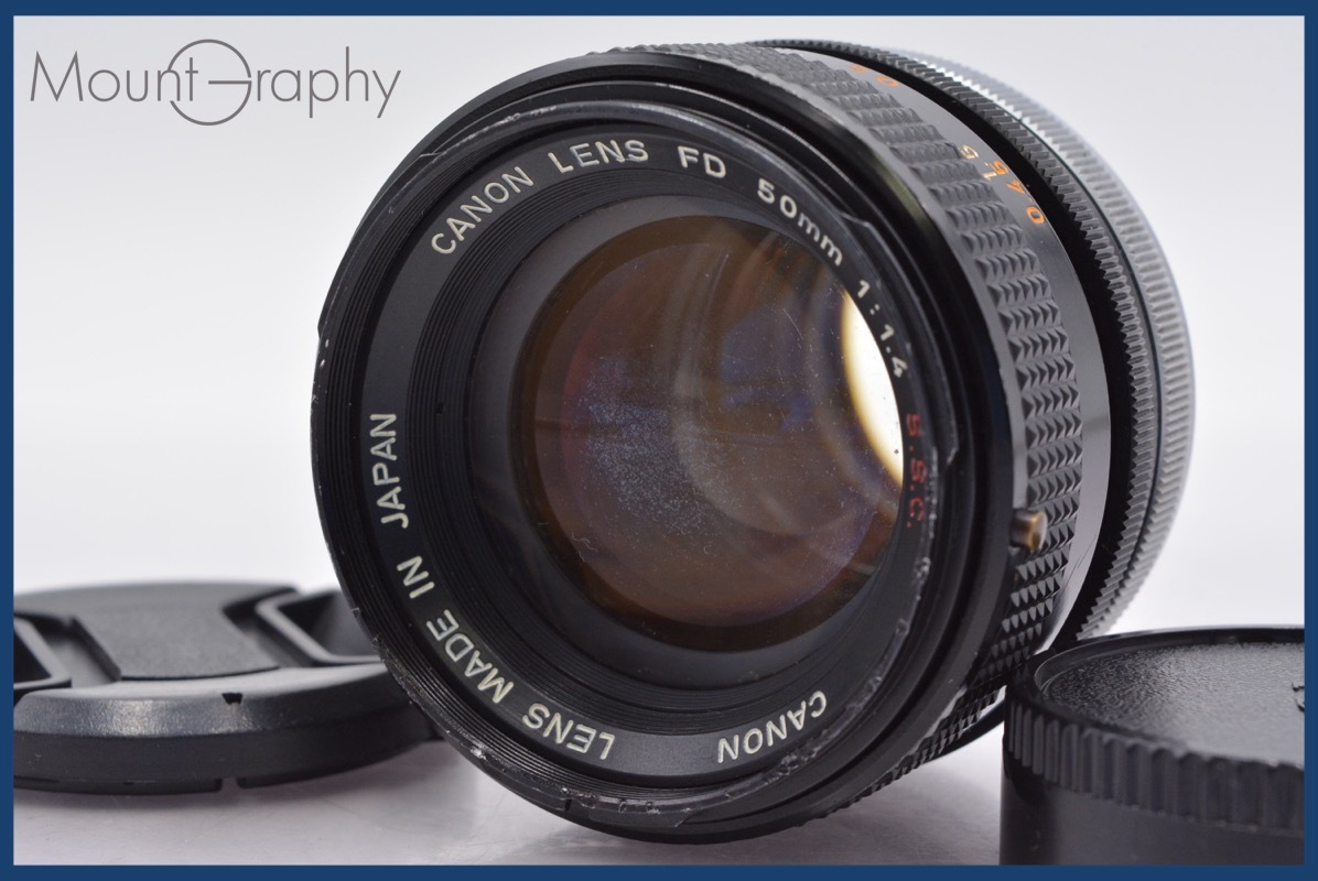 ★特別特価★ キヤノン Canon FD 50mm F1.4 S.S.C. 前後キャップ付 同梱可 #yk4686拍卖