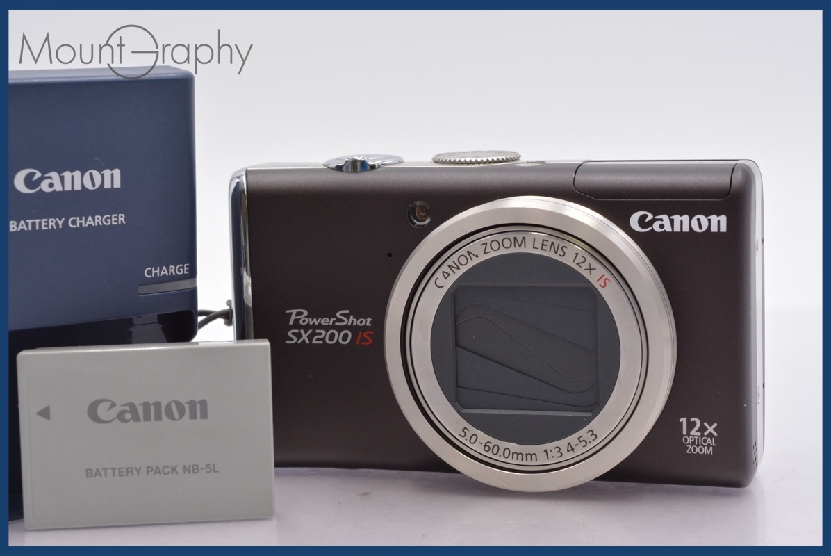 ★良品★ キヤノン Canon Power Shot SX200 IS 12x バッテリー、充電器付属 同梱可 #am22拍卖